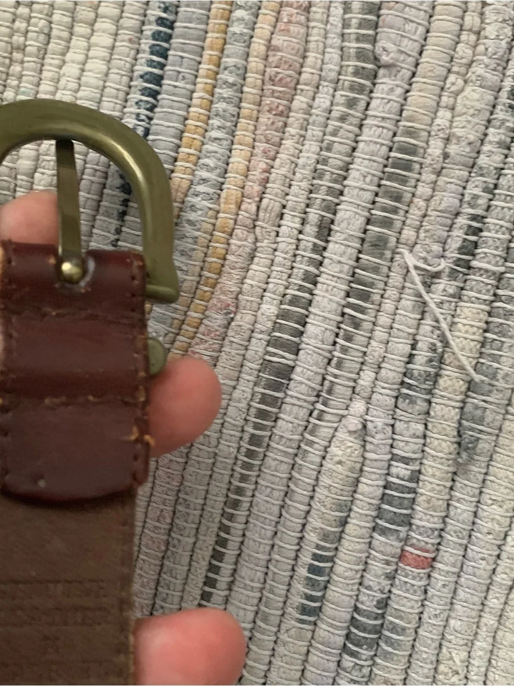 Western genuine Brown Leather Belt